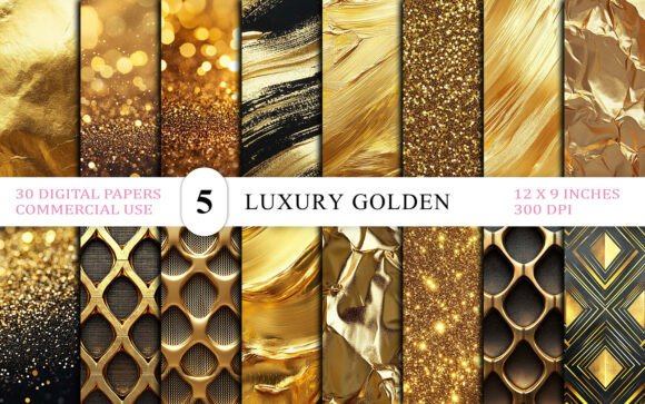Download Luxury Golden Texture Background Bundle - Premium Resources