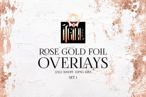 Download Rose Gold Foil Borders Clipart - Premium Bundle