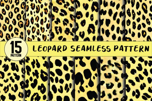Download Bright Gold Leopard Seamless Pattern - Bright gold Collection