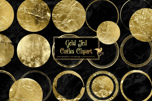 Download Gold Foil Circles Clipart - Premium Resources